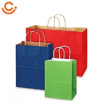 Spalvoti popieriniai maišeliai